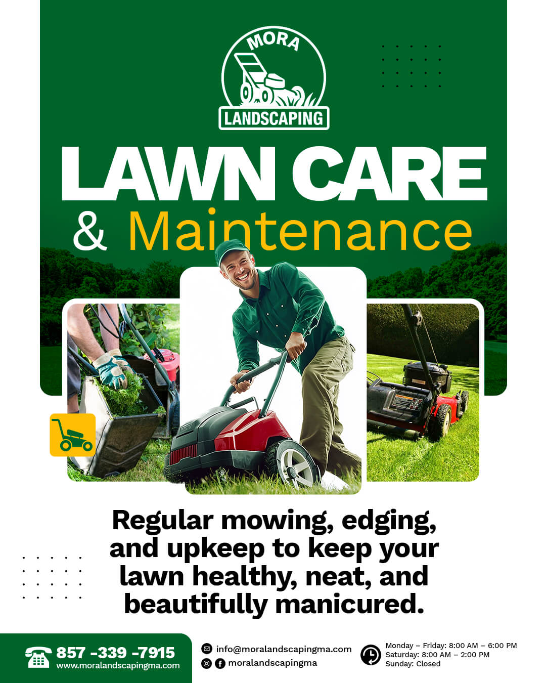 Mora Landscaping Beautiful Yards, Beautiful Lawns, All Seasons Long.